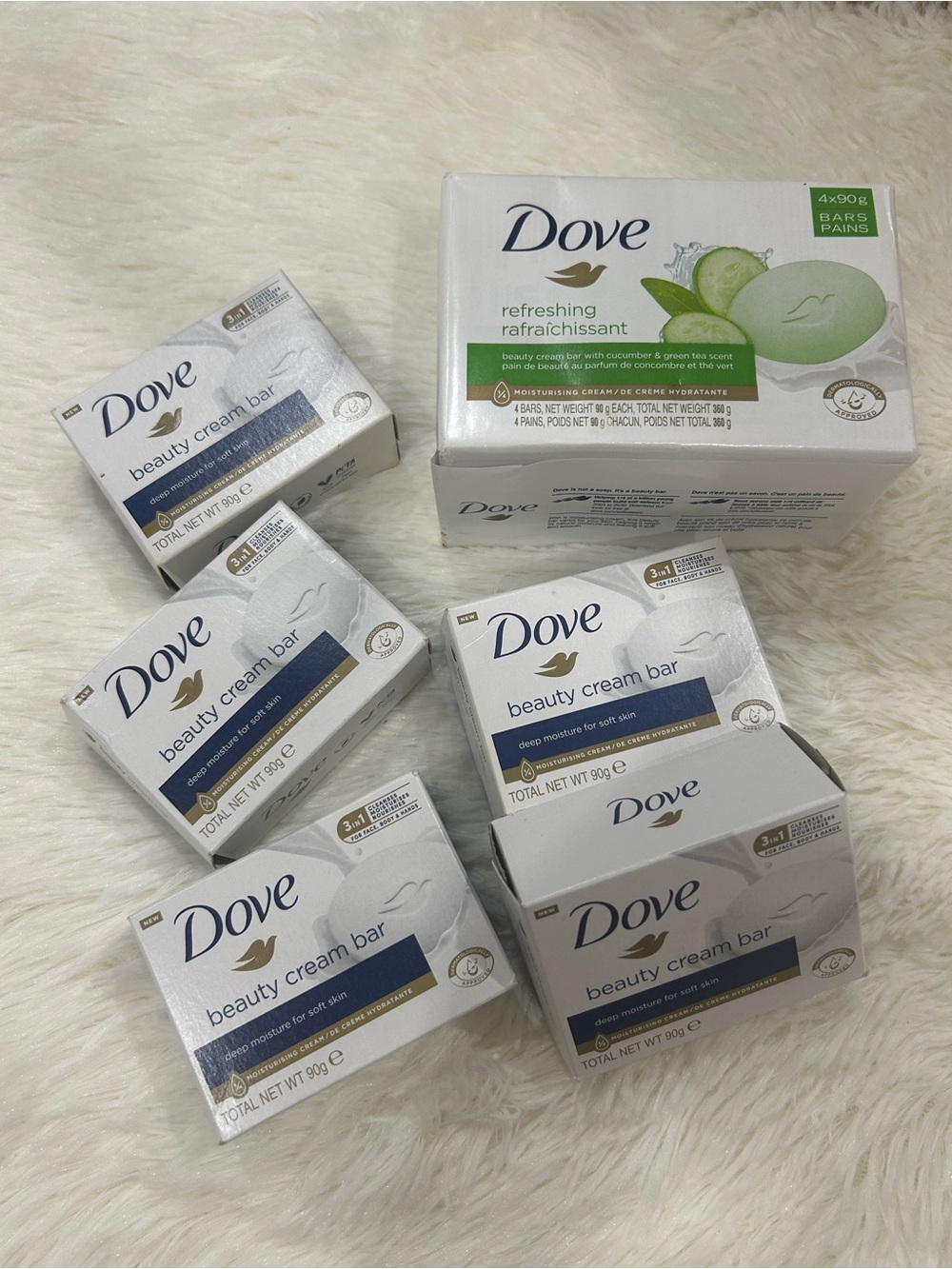 Beauty Cream Bar Soap - White (Pack of Bars)